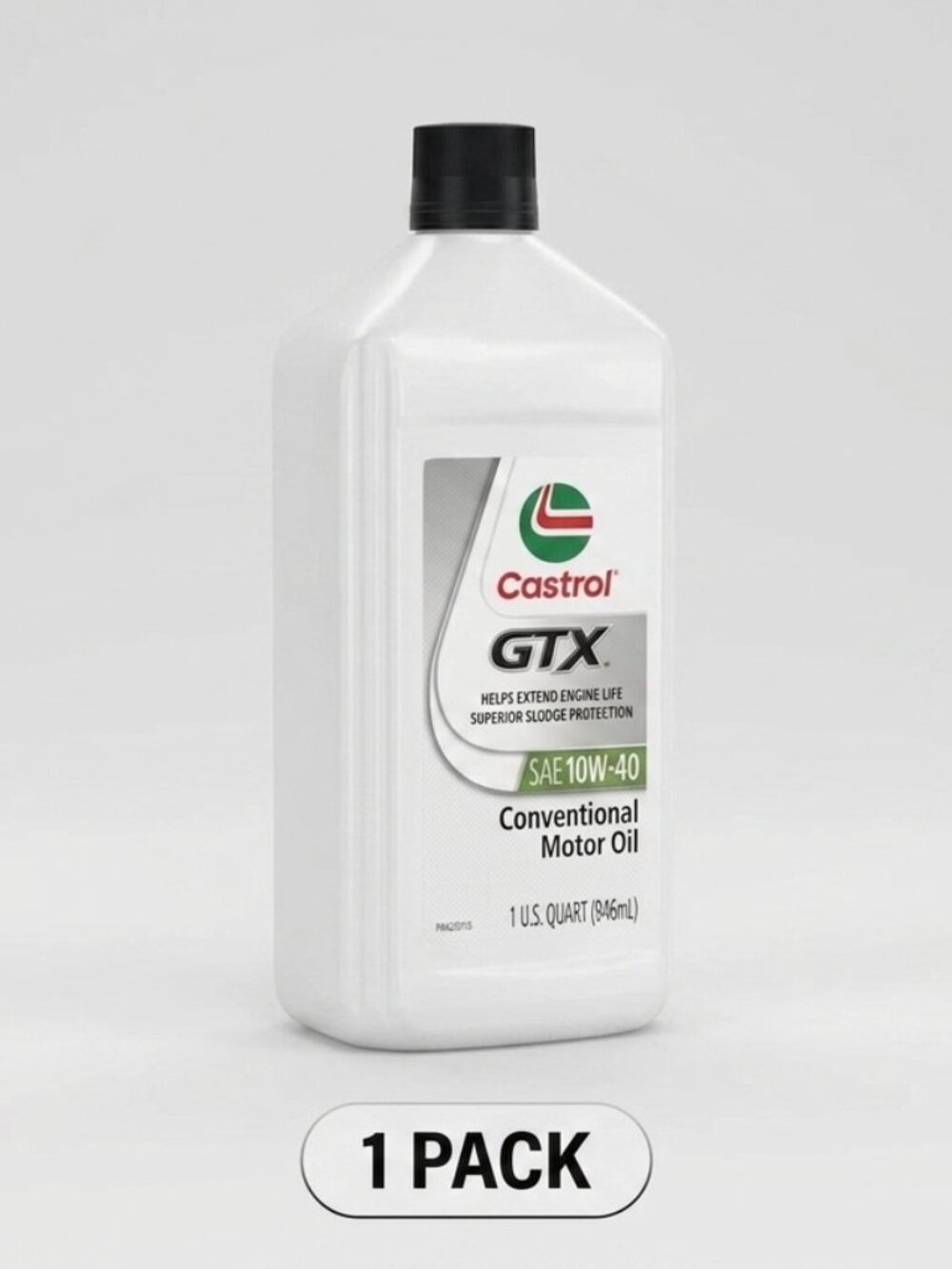 Castrol GTX 10W-40 Conventional Motor Oil 1 Quart Bottle (1 Qt) | 14CD5A